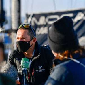 Romain Attanasio interviewé avant son départ des pontons