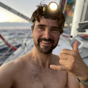 Selfie Boris Herrmann à bord de Seaexplorer - YC de Monaco