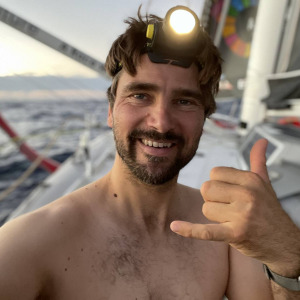 Selfie Boris Herrmann aboard Seaexplorer - YC de Monaco