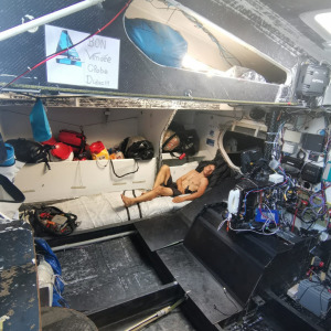 Rest onboard an IMOCA