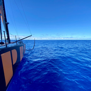 Le foiler PRB dans l'Océan Atlantique Sud