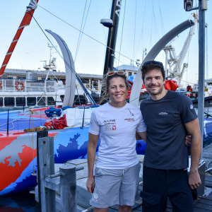 Sebastien Simon et Sam Davies réunis au Cap après leur abandon du Vendée Globe