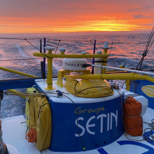 Sublime sunset onboard Groupe SÉTIN