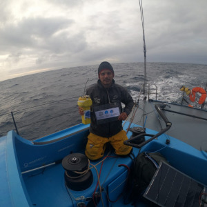 Didac Costa launched a buoy for the UNESCO program