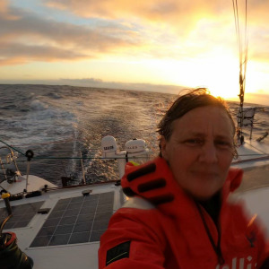 Coucher de soleil dans l'Atlantique Nord à bord de Medallia