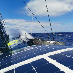 Solar panels are very useful on board an IMOCA