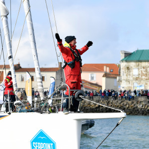 Ari Huusela accueillit par le public des Sables d'Olonne